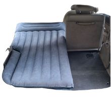 Air Mattress Camping Bed Cushion Pillow Inflatable Car Air Bed with Electric Air Pump Flocked Surface Portable Sleeping Cushion